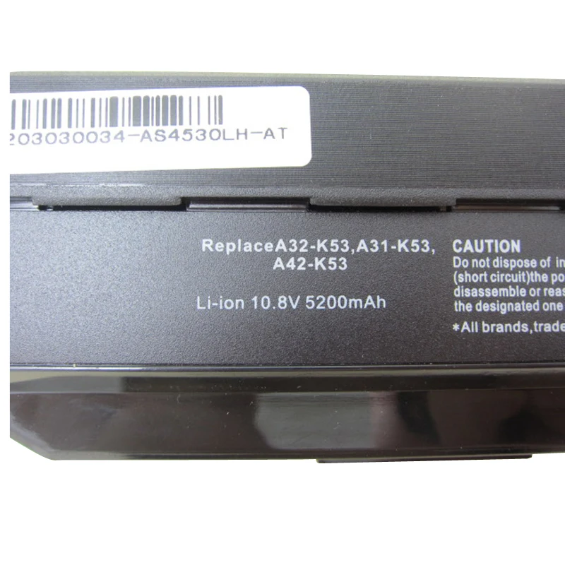 HSW k53u батарея для ноутбука Asus A32 k53 A42-K53 A31-K53 A41-K53 A43 A53 K43 K53 K53S X43 X44 X53 X54 X84 X53SV X53U X53B X54H батарея