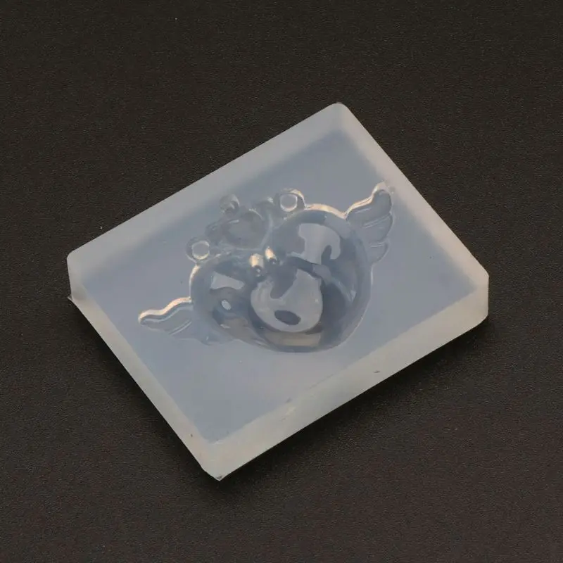 

Cute Heart Wing Silicone UV Resin Keychain Pendant Mold Jewelry Making Tools