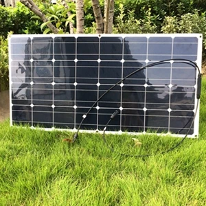 PET 100W Заводская цена 18 вольт 100 Вт Гибкая солнечная панель 36 ячеек солнечное зарядное устройство для дома на колесах на крыше - Цвет: PET 100W