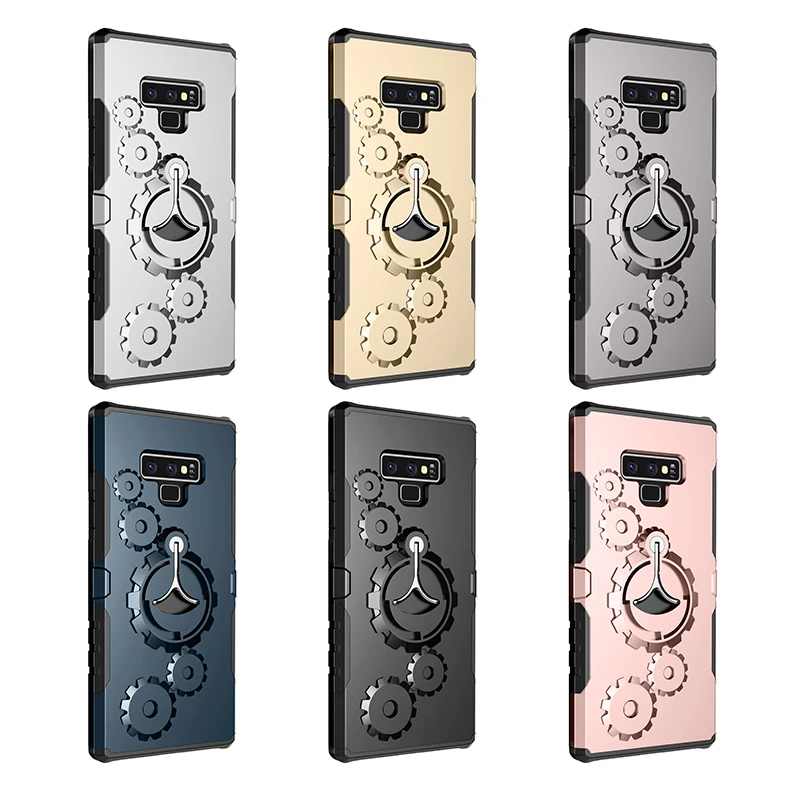Бронированный чехол с подставкой для Samsung Galaxy S7 edge S8 S9 Plus Note 8 9 10 шт. жесткий