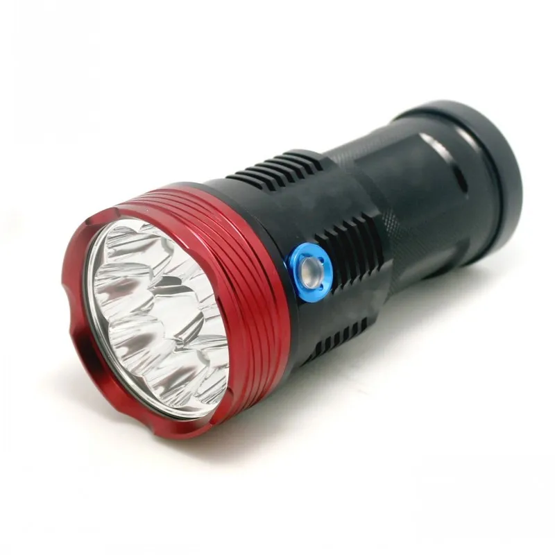 Tinhofire 9T6 фонарик 15000 люмен 9xT6 светодиодный 9 x CREE XM L T6 с батареей 4000 мАч и зарядным