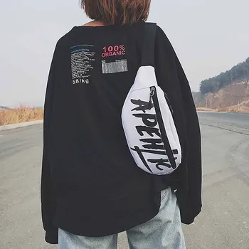 

Unisex waist bag belt bag Hawcoar waterproof Anti-theft Canvas Large Capacity Messenger letter Shoulder сумка пояс chest bag #3