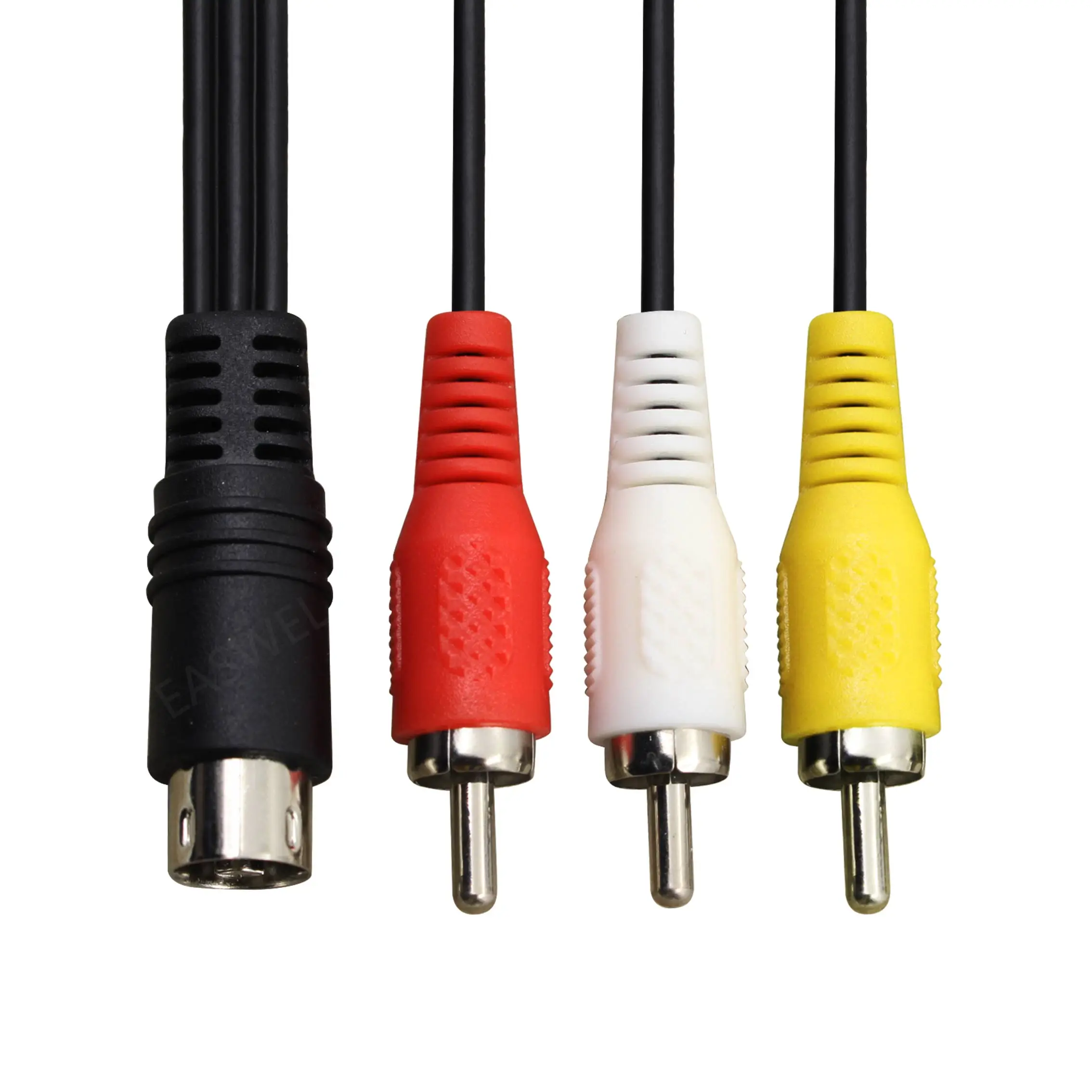 50 шт. композитный 3RCA аудио видео av-кабель Соединительный Кабель 1,8 м для sega Genesis 2 или 3
