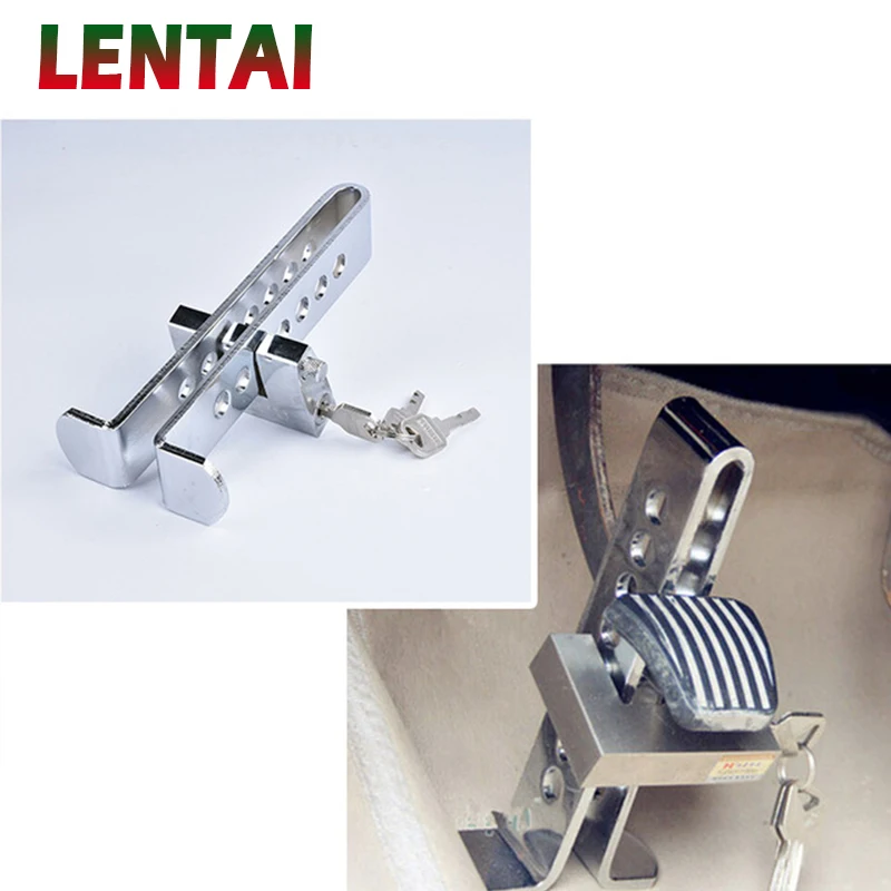 

LENTAI 1Set Car Clutch Brake Lock Safety Lock Tool Stainless Anti-theft Device For Kia Rio Ceed Cerato Sorento Mazda Mini Cooper