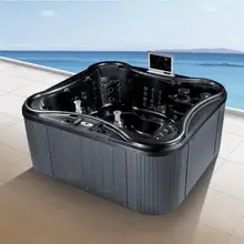2300X2200X1000 мм 3 человека плавательный бассейн гидромассажная Ванна акриловая гидромассажная серфинга мульти-человек спа NS2021