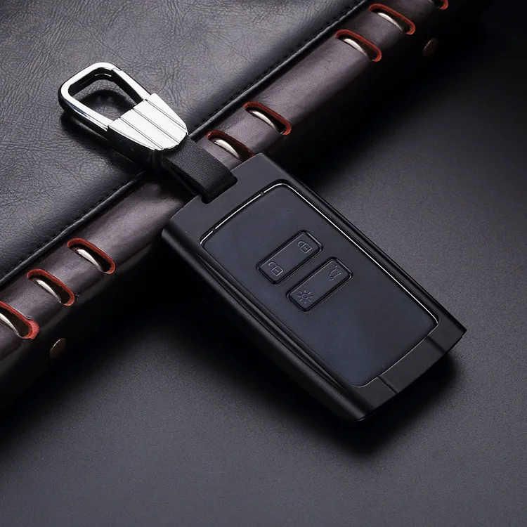 

Car Key Case Key Cover Aluminum Alloy Keychain ring For Renault Koleos Kadjar 2016-2017 Remote Holder Protector Accessories