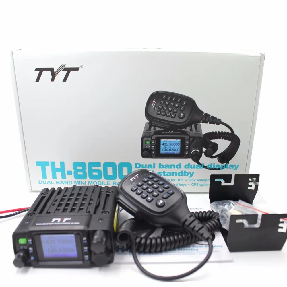 TYT мини радио TH-8600 IP67 водонепроницаемый двухдиапазонный 136-174 МГц/400-480 МГц 25 Вт любительский автомобильный радиоприемник TH8600 woki toki+ USB кабель