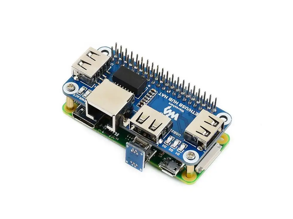 Шляпа ETH/usb хаб для Raspberry Pi 1x RJ45 Ethernet порт 3x USB s может работать с различными версиями