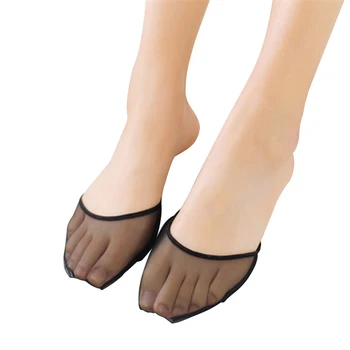 

Women Useful Toeless Forefoot Toe Pads Invisible Liner Socks Pain Relief Foot Care Half Yard Summer Slip Resistant Heelless