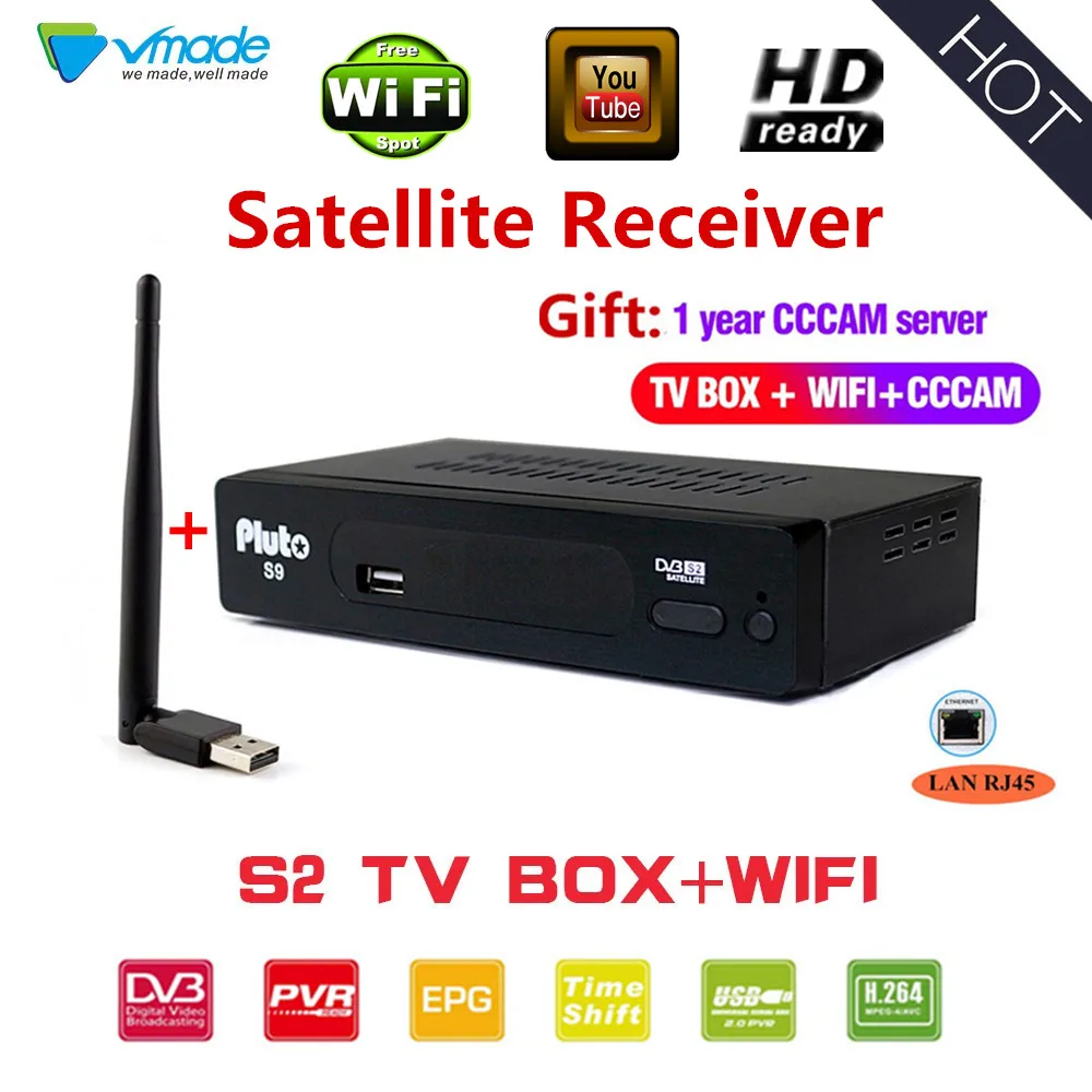 

Hot-selling 1 year Europe 7CLines Server CCCAM DVB S2+USB WIFI+CCCAM DVB S2 in satellite TV receiver Full HD 1080p set top boxes