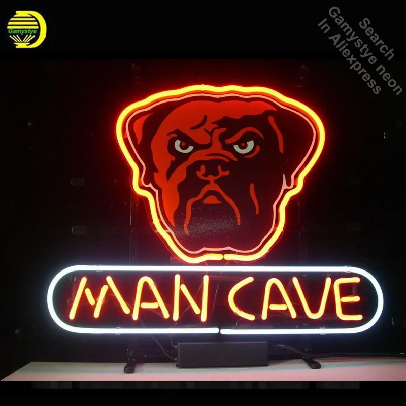 Neon Sign for Dog Man Cave neon bulb lights painted board glass Tube Handcraft Iconic Display illuminated | Лампы и освещение