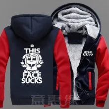 POP TEAM EPIC Hoodies Costumes Winter Jackets Coats Casual Anime Men Warm Hooded Sweatshirts