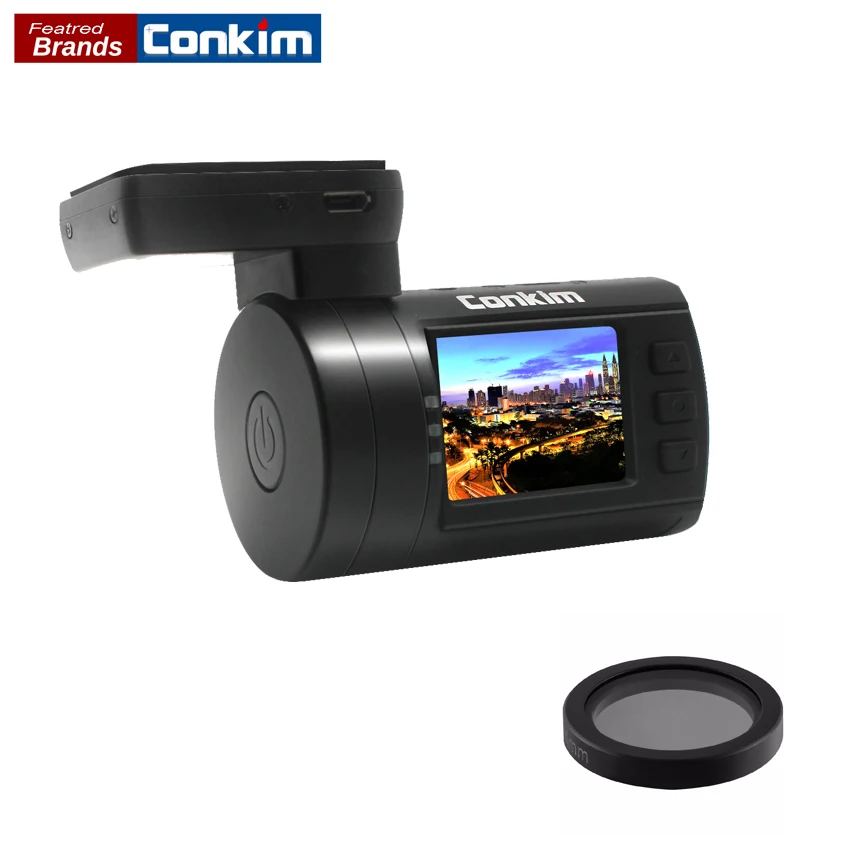 Conkim мини 0806 S Скрытая автомобиля Камера видео Регистраторы Ambarella A7 Super HD 1296 P