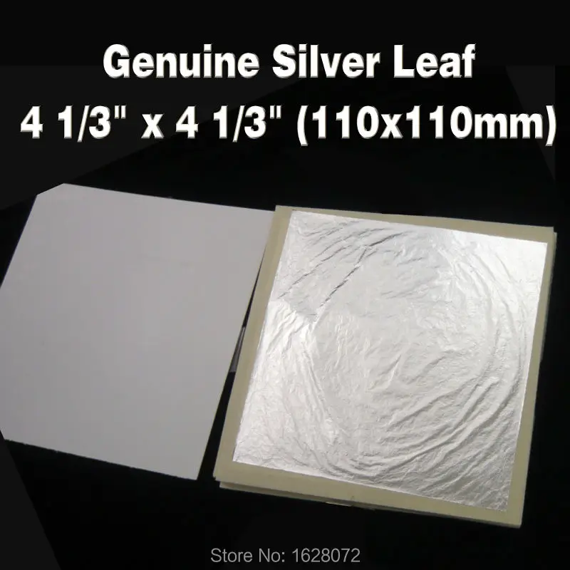 10pcs 99.99% Edible Silver Leaf Real Silver Foil Sheet for Food Decoration  DIY Cake Painting Crafts Nails Decoration - AliExpress