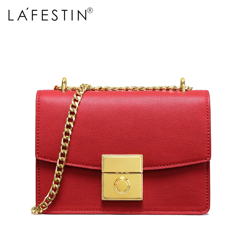 LAFESTIN Women Shoulder Bag Brand Luxury Famous Flap Bag 2018 New Fashion Handbag Ladies Metal Chain Crossbody Bag LAFESTIN Women Shoulder Bag Brand Luxury Famous Flap Bag 2018 New Fashion Handbag Ladies Metal Chain Crossbody Bag