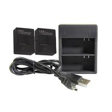 Battery & Dual slot charger with USB cable 2 batteries kit for Gopro hero3+/3