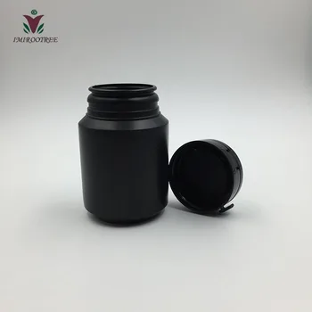 

500pcs 100ml Black HDPE Chewing Gun Container with Tear-off Caps