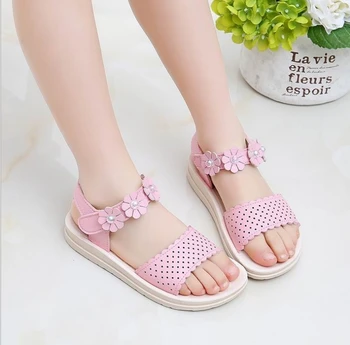 

2019 new big boy princess shoes Korean children's beach shoes primary school summer flat shoes size26--36