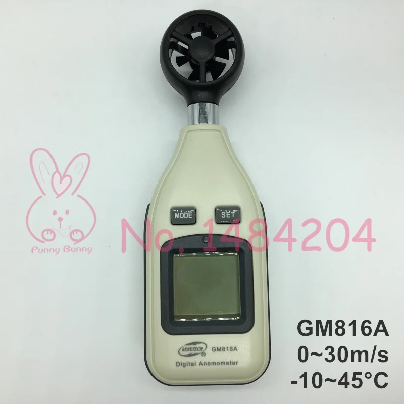 

Handheld Vane Anemometer GM816A Air Velocity Air Temperature Wind Speed Meter Mini Air Flow Meter