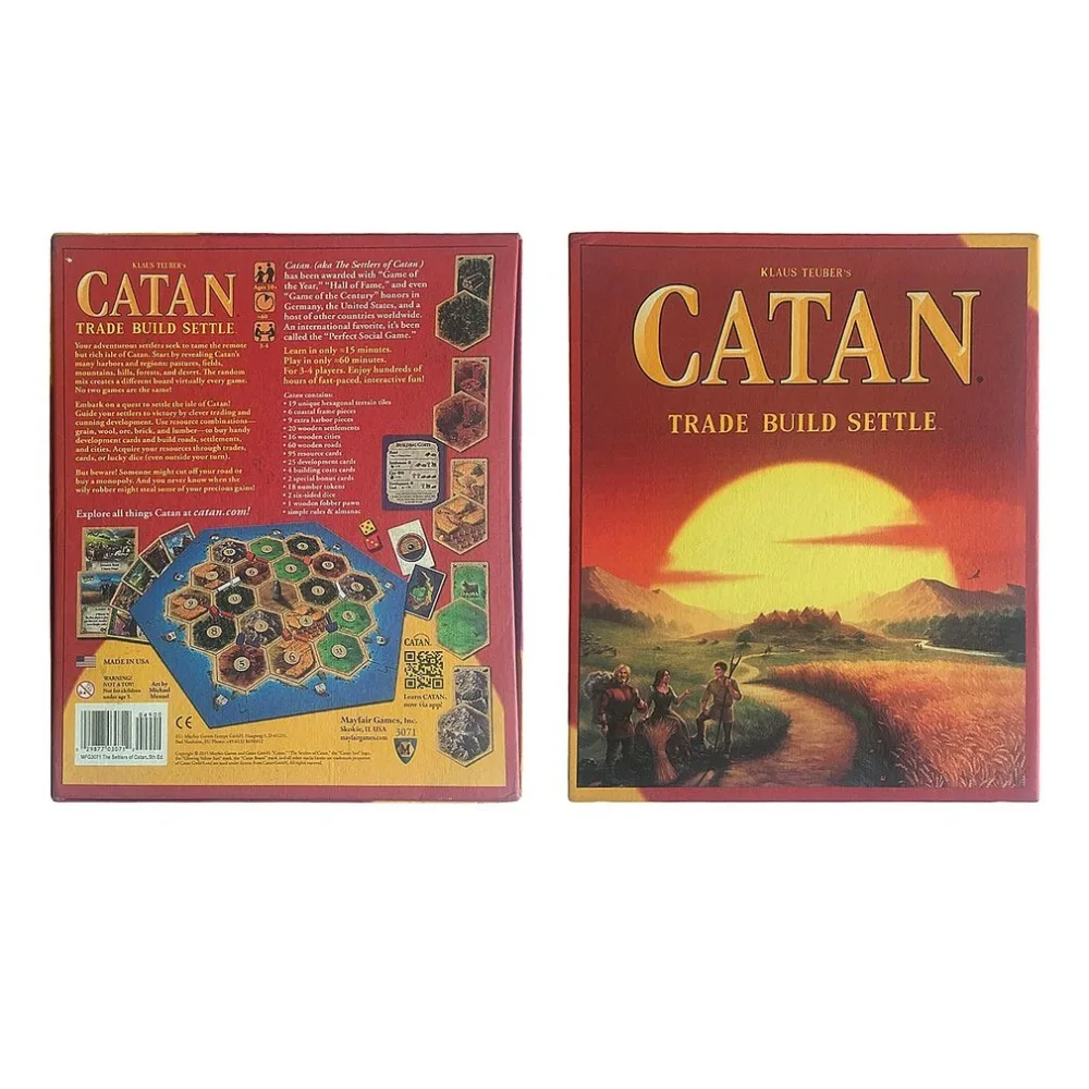 

2018 Catan Board Game Family Fun Playing Card Game Toys Educational Theme English Indoor Side Table Party Supplies Dropshipping