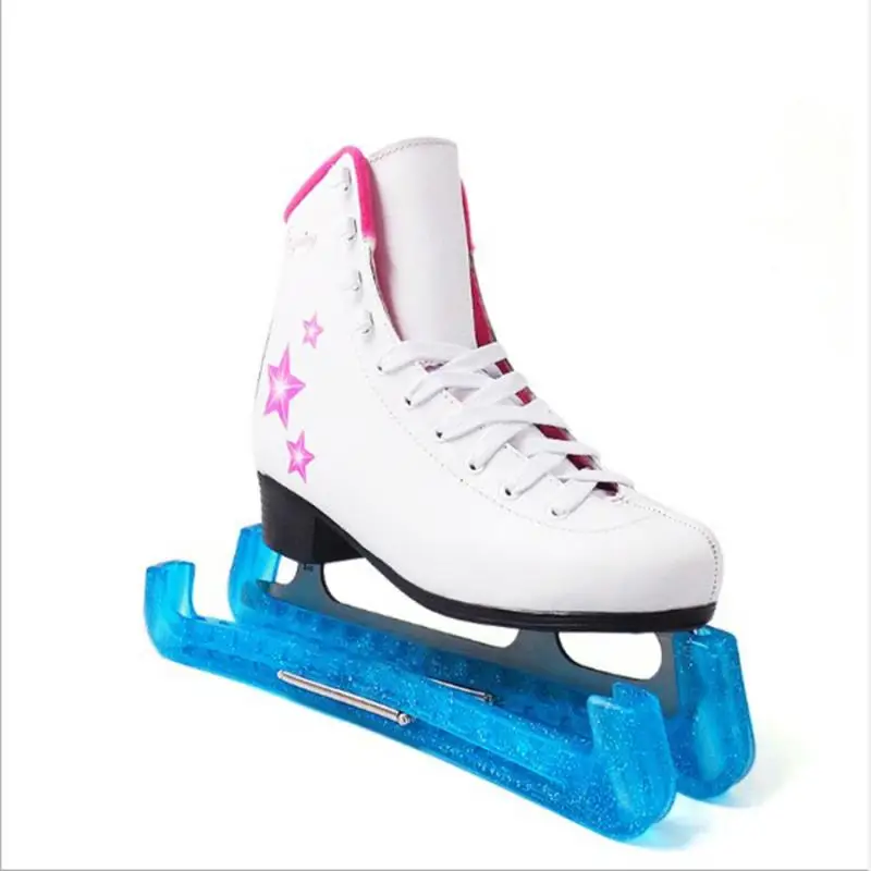 MagiDeal Custom Figure Ice Hockey Skates Blades Guard for Youth Adult Crystal Transparent Plastic Blade Protector 