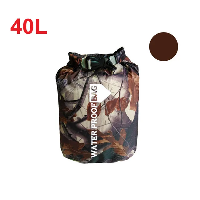 Leaves pattern 40L 40-70L открытый плавательный водонепроницаемый мешок кемпинг рафтинг хранения сухой мешок с регулируемым ремешком крюк плавательный мешок пляжная сумка - Цвет: Leaves pattern 40L
