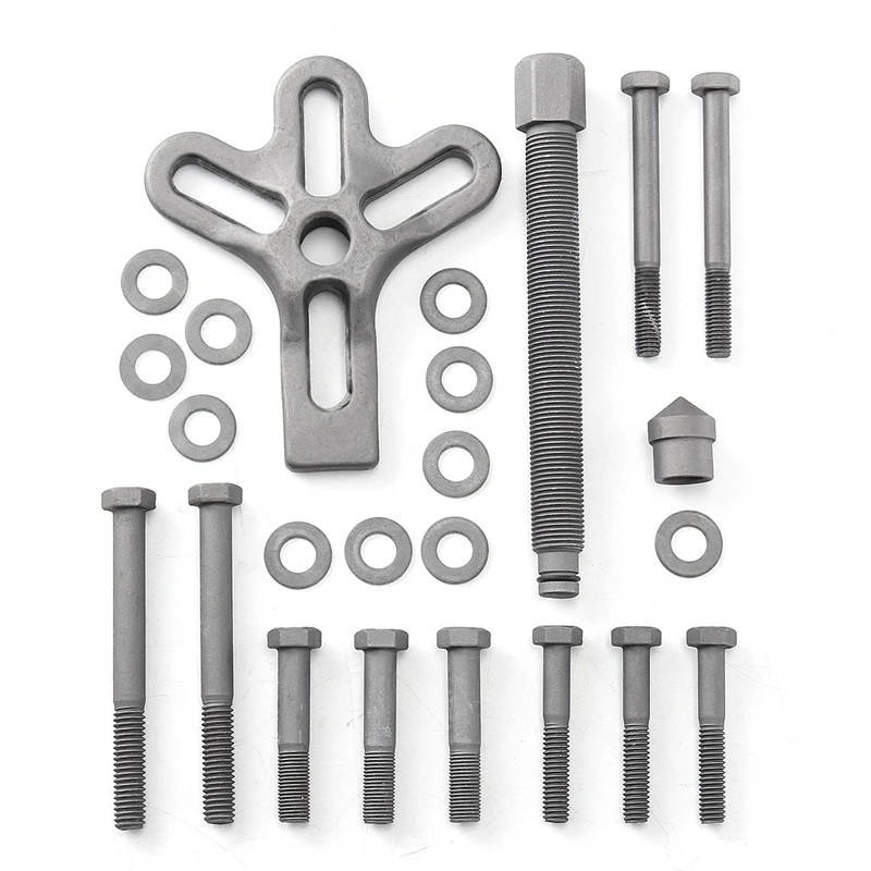 THGS 13Pcs Harmonic Balancer Kit Gear Pulley Puller Steering Wheel Crankshaft Tools THGS 13Pcs Harmonic Balancer Kit Gear Pulley Puller Steering Wheel Crankshaft Tools