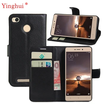 

For Xiaomi redmi 3S Case Redmi 3 pro 3 S Case Hight Quality Flip Leather Case For Xiaomi Redmi 3pro Book Style Stand Cover