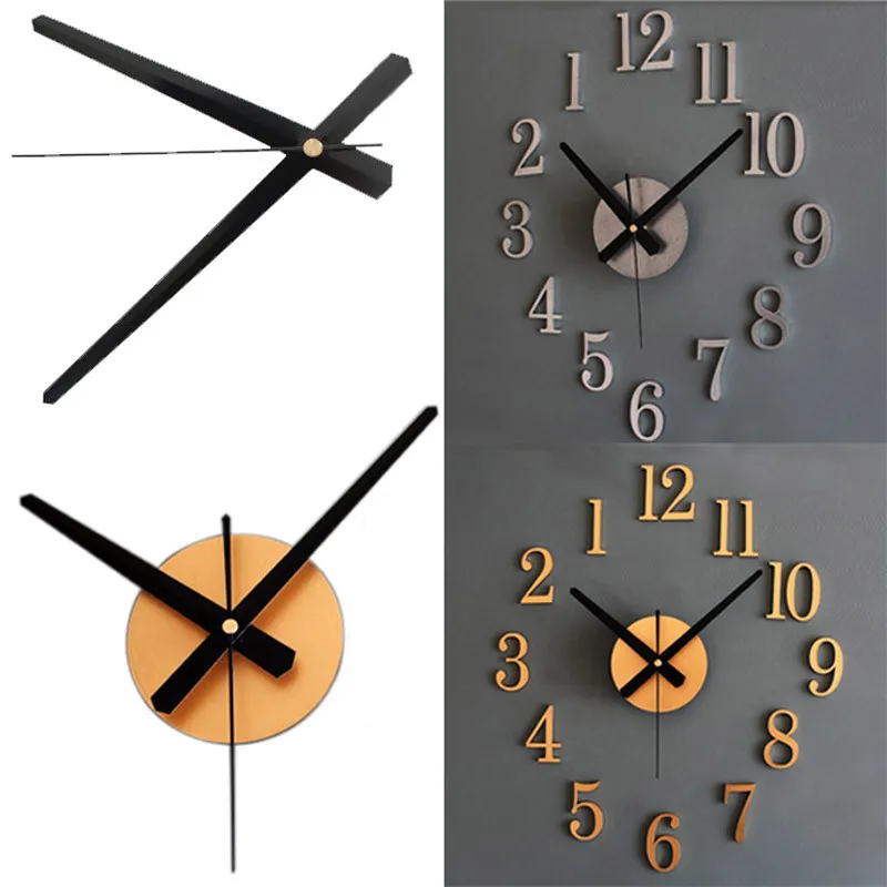 Зеркальные настенные часы 3d DIY кварцевые часы Современный дизайн бесшумные цифровые настенные часы для дома, гостиной, офиса, Настенный декор 9J18