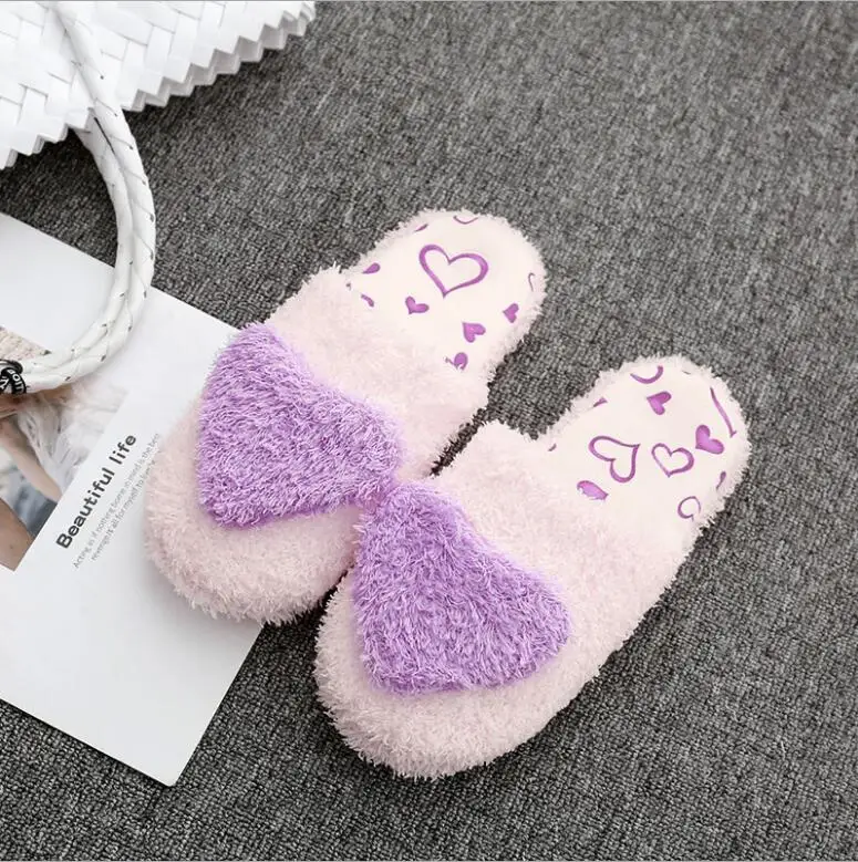 Billig Neue Baumwolle Hausschuhe Weibliche Herbst und Winter Warm Dicken sohlen Hause Tuch Kunst Weibliche Hausschuhe Mond Schuhe Liebe Baumwolle hausschuhe