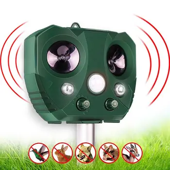 

Solar Power Outdoor Garden Mole Repellent Ultrasonic Mole Snake Bird Mosquito Mouse Ultrasonic Pest Repeller Control Garden Yard