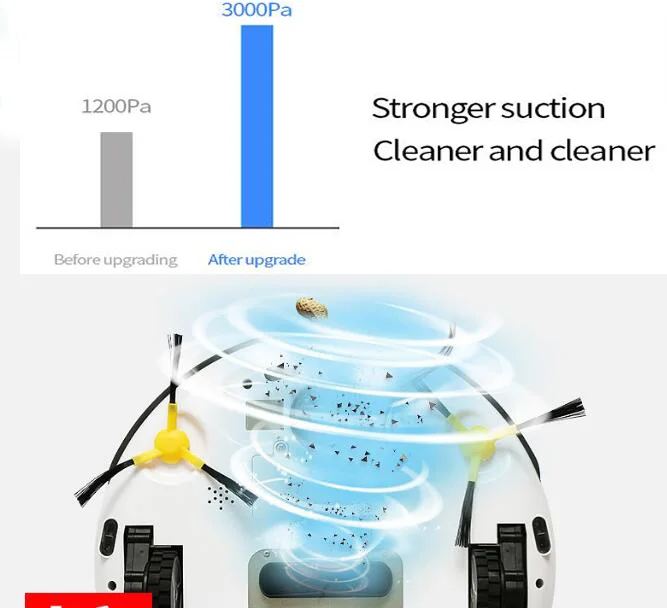 Новое поступление) робот пылесос, WiFi приложение, карта навигации, всасывание 3000 Pa, память, влажная сухая швабра, лучший аспиратор