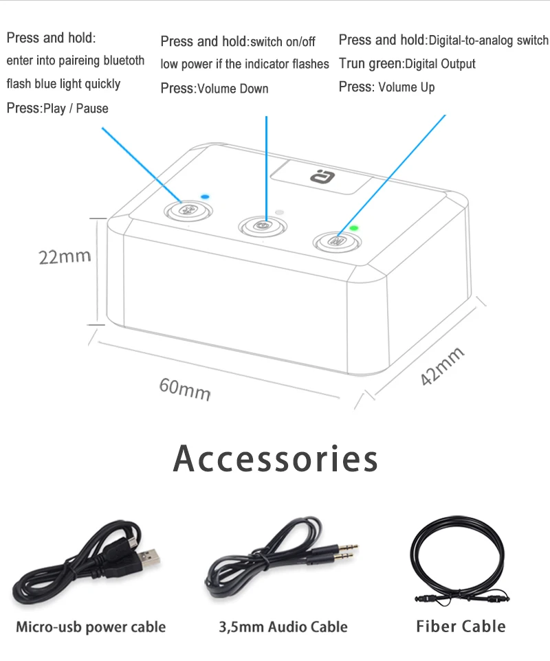 Ayin MR235 Bluetooth 5.0 Receiver Audio Adapter
