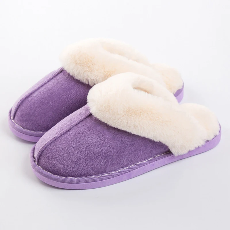 

wholesale Women Slippers 2018 Women Winter Warm Fur Slippers Cotton Sheep Lovers Home Slippers Indoor House Shoes Woman