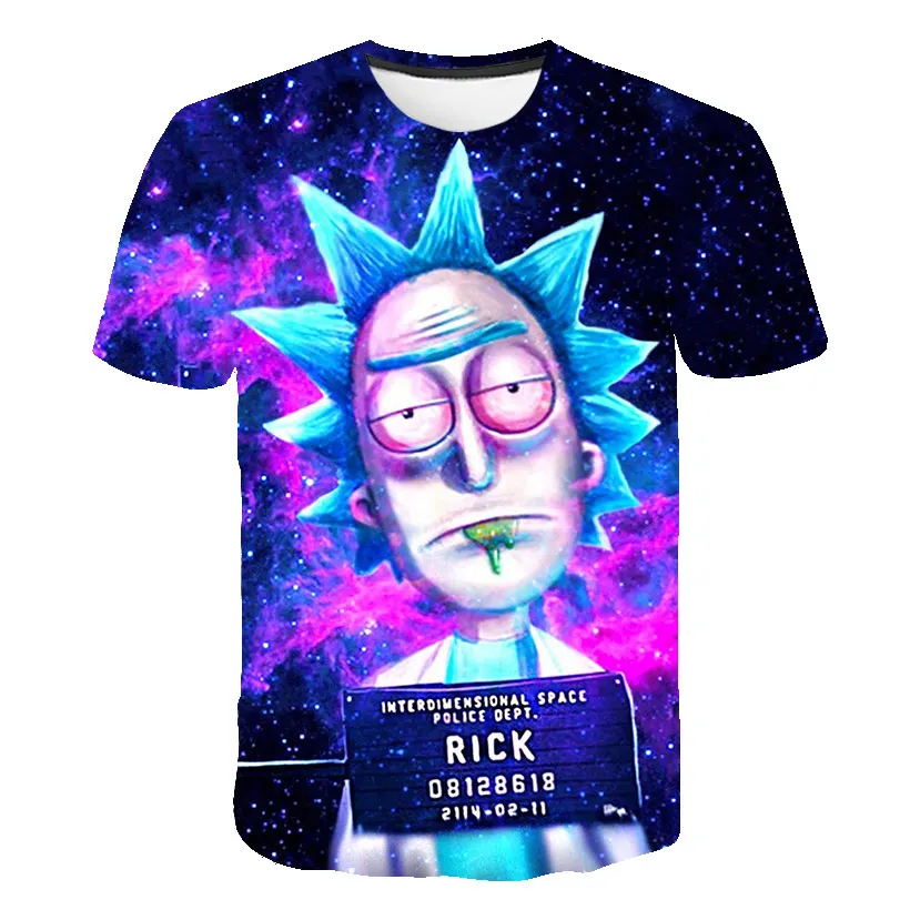 

2019Latest 3D Anime Print Rick and Morty By Jm2 Art T-shirt Men Summer Casual T-Shirt Fashion Short Sleeve O-neck Tops Drop Sh