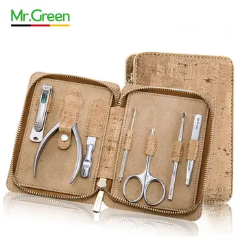 

MR.GREEN 7pcs/Set Stainless Steel Nail Clipper Kit Professional Pedicure Scissors Tweezers Knife Manicure Set Nail Art Tools