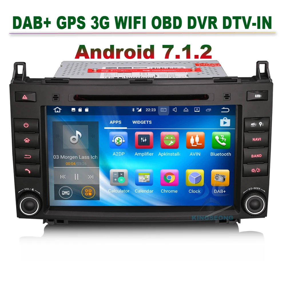 8" Android 7.1 Car cd player GPS DAB+DVR Navi bluetooth 3g wifi DTV for