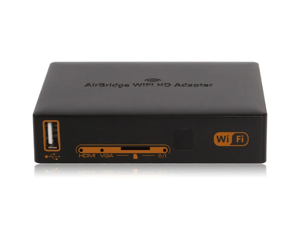 Airbridge WiFi HD адаптер HDMI/VGA/USB 2,0 ТВ приемник с MicroSD карты/флэш-диск/локальный диск поддерживает DLNA/Miracast