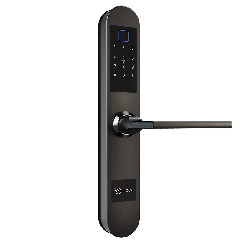  Fingerprint Door Lock Digital Fingerprint / Password / Key / Card 4 in 1 Lock Electronic Smart Door - 33037593534
