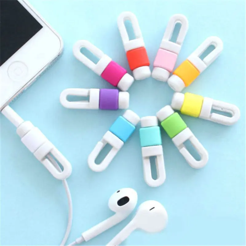 Buy 1 Piece Headphone Earphone Cable Protector de cabo Clip For Apple For