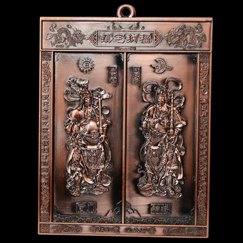 

Feng Shui Door god Ornaments High Quality Home Decoration Accessorie Chinese Brass Copper Craft Furnishing Articles Business