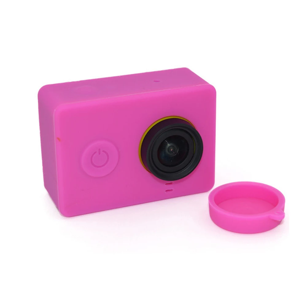 

Colorful Silicone Case + Lens Cover for Xiaoyi Action Camera Accessories Rubber Shell for YI Action Camera