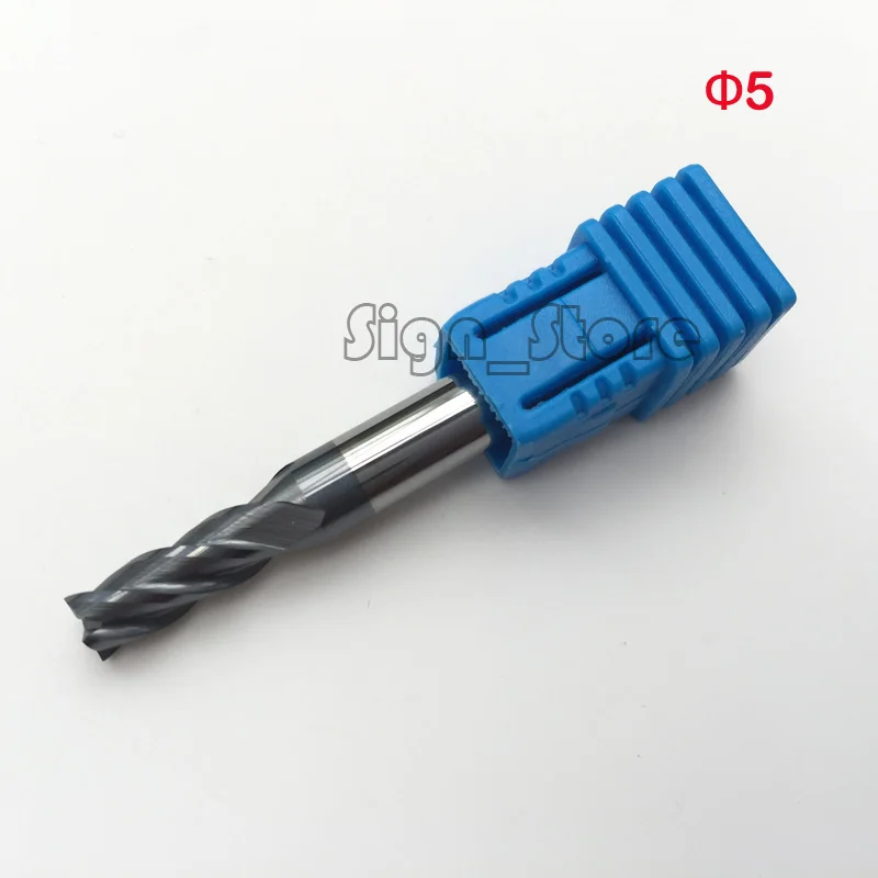 

3pcs 6*5*13*50mm 4F carbide end mill HRC55 4 Flute Milling cutter cnc Router endmill milling long bits cnc tools cutting tool