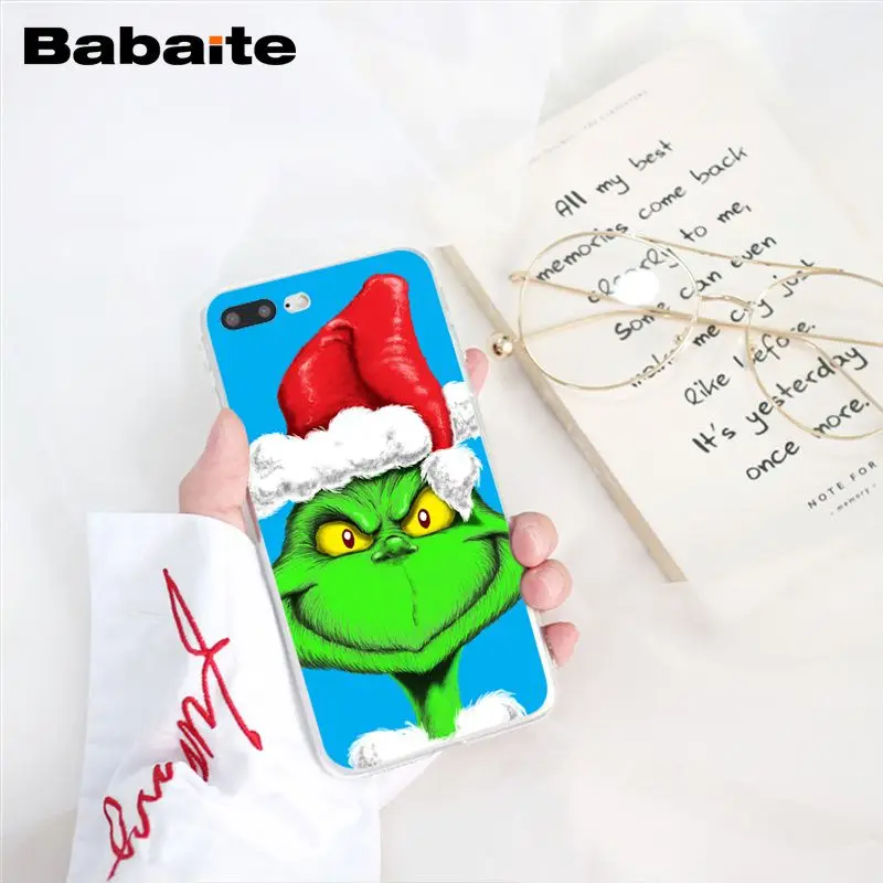 Babaite How the Green ofMonster Grinch палантин чехол для телефона с рождественским рисунком для iphone 11 Pro 11Pro Max X XS MAX 6 6S 7 8Plus 5 5S XR