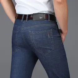 ICPANS Для мужчин; мужские джинсовые штаны джинсы сезон: весна–лето деловые джинсы Для мужчин прямые Повседневное мужские джинсы хлопковые