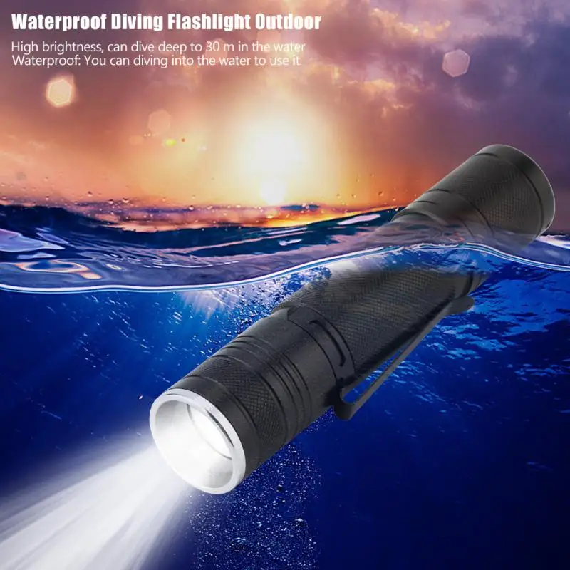 

Aluminium Alloy Torch Flashlight Portable T6 Waterproof Diving Flashlight Torch linterna Outdoor Hiking Camping Flashlight