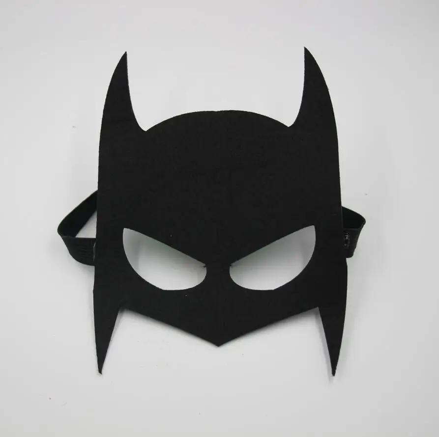 (10pcs/lot) Superhero Felt Mask Cool Black Batman Role Play Party ...