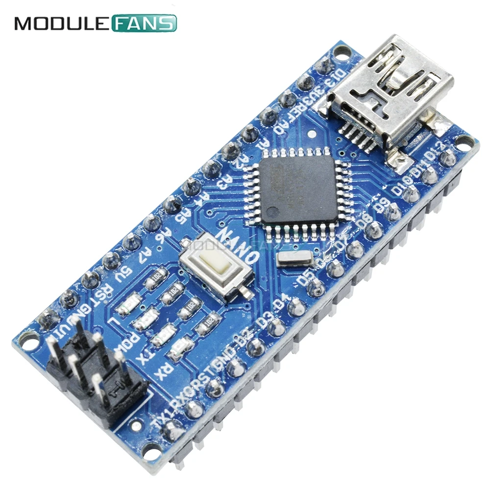 10 шт. Nano V3.0 3 0 мини USB драйвер 5 в 16 м Микроконтроллер плата CH340 g для Arduino с usb кабелем