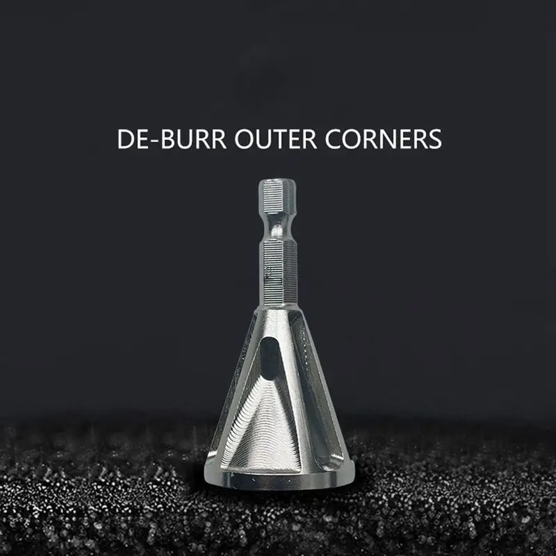 Stainless Steel Deburring External Chamfer Tool Hex Shank Knurled Post Drill Bit Remove Burr Stainless Steel Deburring External Chamfer Tool Hex Shank Knurled Post Drill Bit Remove Burr
