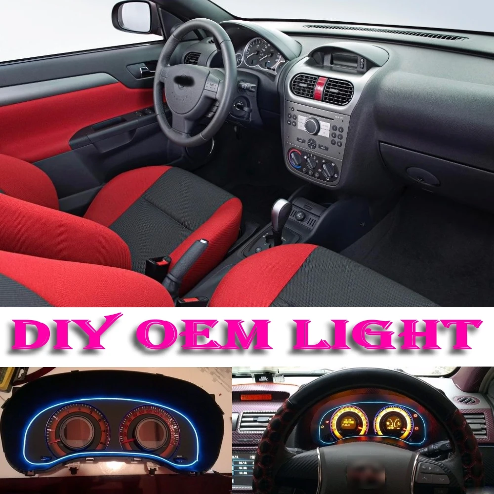 Car Atmosphere Light Flexible Neon Light El Wire Interior